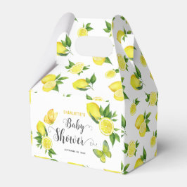 Lemon Baby Dusche Niedlich Citrus Botanical Custom Geschenkschachtel