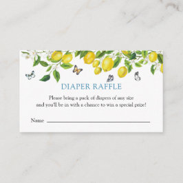 Lemon Baby Duwer Diaper Raffle Begleitkarte