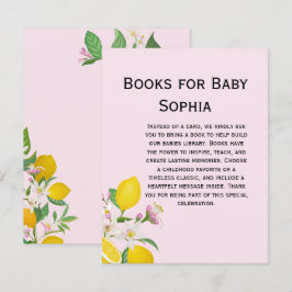 Lemon Baby Shower, Ciao Baby, italienisches Thema Begleitkarte