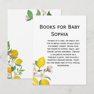 Lemon Baby Shower, Ciao Baby, italienisches Thema Begleitkarte