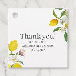 Lemon Baby Shower, Ciao Baby, italienisches Thema Geschenkanhänger