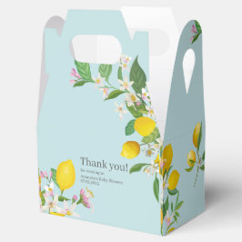 Lemon Baby Shower, Ciao Baby, italienisches Thema Geschenkschachtel