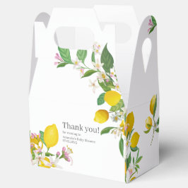 Lemon Baby Shower, Ciao Baby, italienisches Thema Geschenkschachtel