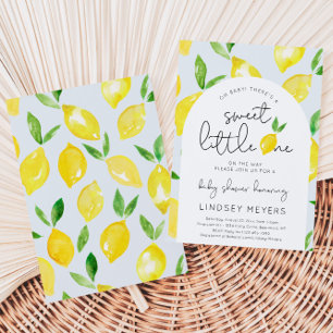 Lemon Baby Shower Einladung   Zitrusdusche