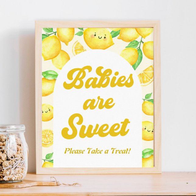 Lemon Baby Shower Favor Poster (Von Creator hochgeladen)