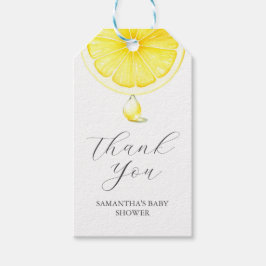 Lemon Baby Shower Fevor Tags Vorlage Geschenkanhänger