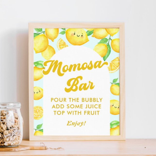 Lemon Baby Shower Momosa Bar Poster (Von Creator hochgeladen)