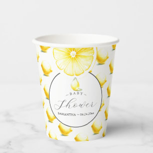 Lemon Baby Shower Theme Pappbecher
