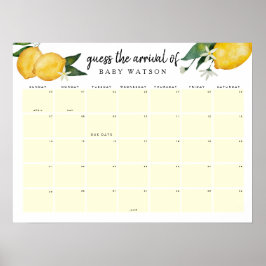 Lemon Baby Showrate Terminkalender Poster