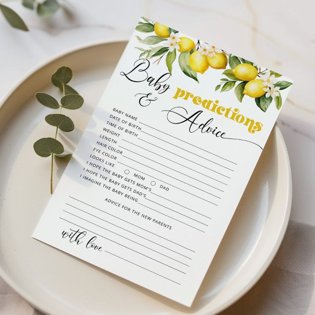 Lemon Baby Vorhersagen und Ratgeber Karte (Von Creator hochgeladen)