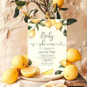 Lemon Babydusche Einladung