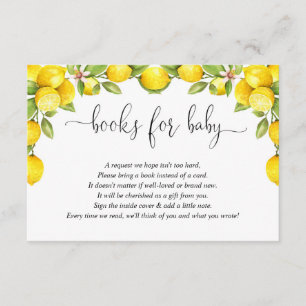 Lemon Babydusche, Lemonobile Buchungsanfrage Begleitkarte