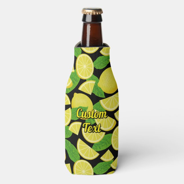Lemon Background Flaschenkühler (Flaschenvorderseite)