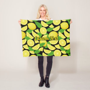 Lemon Background Fleecedecke
