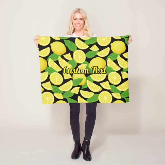 Lemon Background Fleecedecke (Beispiel)