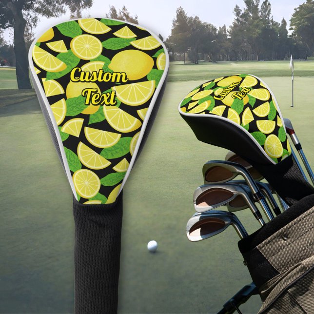 Lemon Background Golf Headcover (Von Creator hochgeladen)