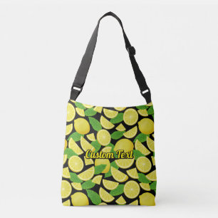 Lemon Background Tragetaschen Mit Langen Trägern