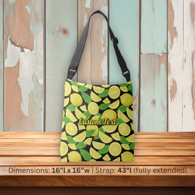 Lemon Background Tragetaschen Mit Langen Trägern (Von Creator hochgeladen)