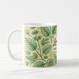 Lemon Balm Tee Design AI Art Kaffeetasse