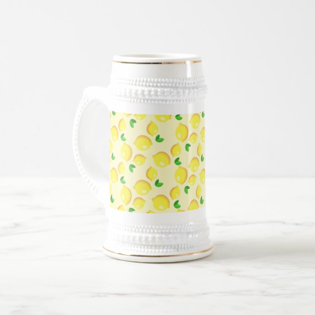 Lemon Beer Stein Bierglas (Vorderseite Links)