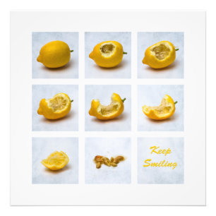 Lemon - Behalt Lächeln Fotodruck