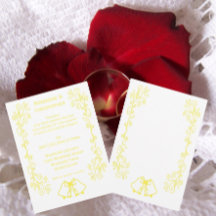 Lemon Bells Scrollwork Design Wedding