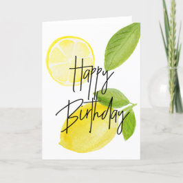 Lemon Birthday Card Karte
