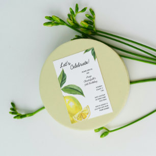 Lemon Birthday Einladung