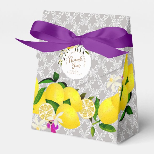 Lemon Birthday Geschenkschachtel (Vorderseite)