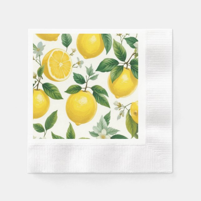 Lemon Bliss Serviette (Vorderseite)