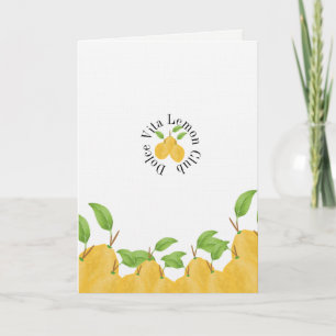Lemon Bloom Collection Geburtstag Karte