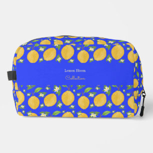 Lemon Bloom Kollektion gemustert blau Waschbeutel