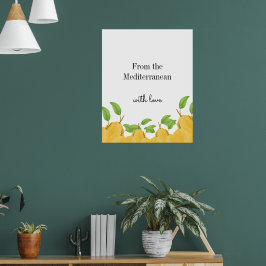 Lemon Bloom Kollektion Poster
