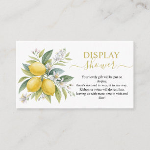 Lemon Blossom Display Showumrandkarte Begleitkarte
