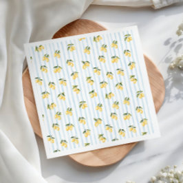 Lemon Blue Italian Brautparty Serviette