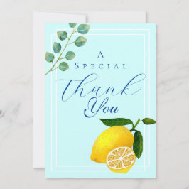 Lemon Blue Vielen Dank Dankeskarte