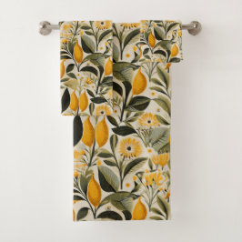 Lemon Botanical Grove Badhandtuch Set