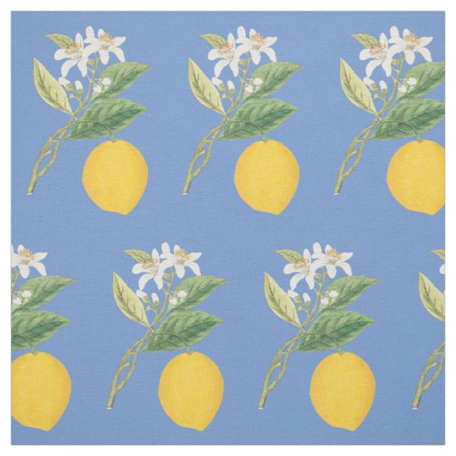 Lemon Botanical Stoff (Muster)