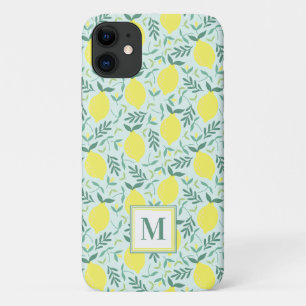 Lemon botanisches Monogramm Muster Case-Mate iPhon Case-Mate iPhone Hülle
