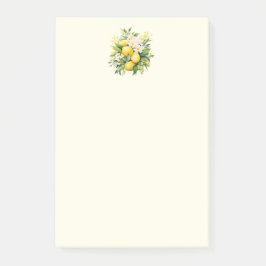 Lemon Bouquet with White Blossoms Post-it Klebezettel