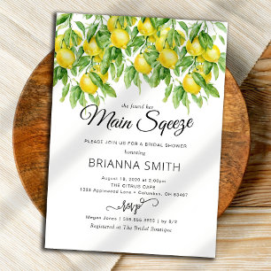 Lemon Branches Bridal Dusche Einladung