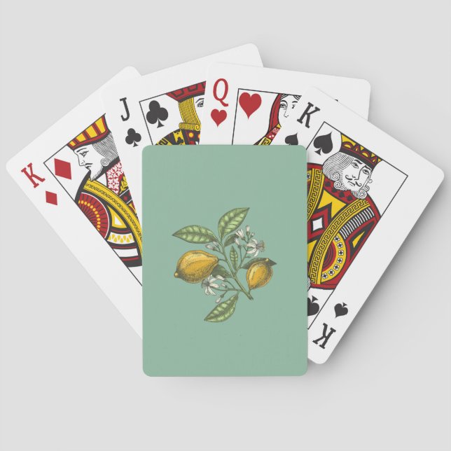 Lemon Brand Classic Spielkarten (Rückseite)