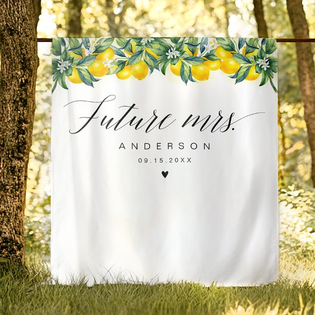 Lemon Brautparty Backdrop Wandteppich (Von Creator hochgeladen)