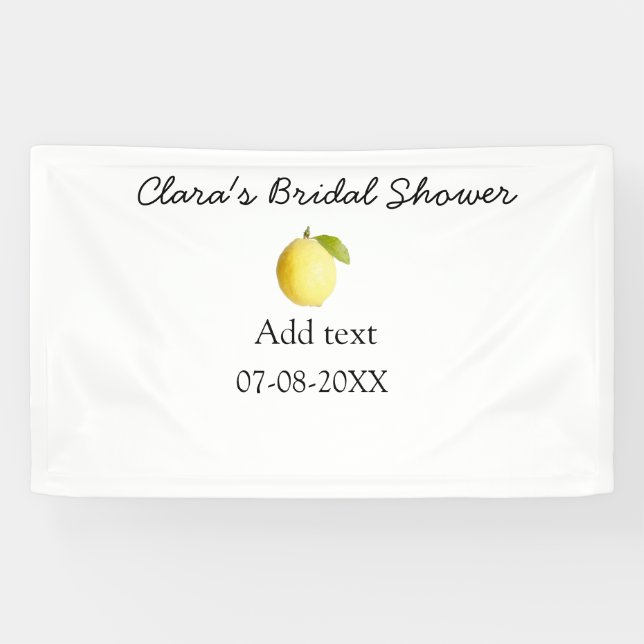 Lemon Brautparty modern schlicht und rustikal b Banner (Horizontal)