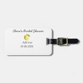 Lemon Brautparty modern schlicht und rustikal b Gepäckanhänger