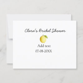 Lemon Brautparty modern schlicht und rustikal b Postkarte
