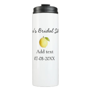 Lemon Brautparty modern schlicht und rustikal b Thermosbecher