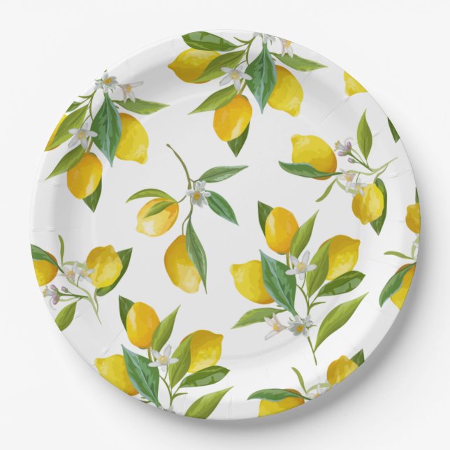 Lemon-Brautparty Pappteller (Vorderseite)