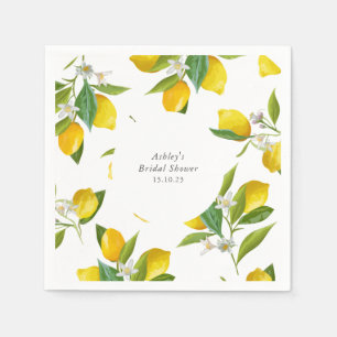 Lemon Brautparty personalisiertes Party Serviette