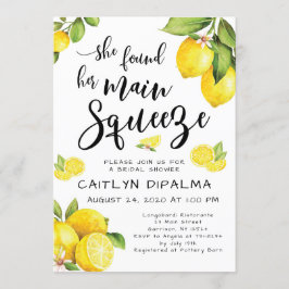 Lemon Bridal Dusche Einladung